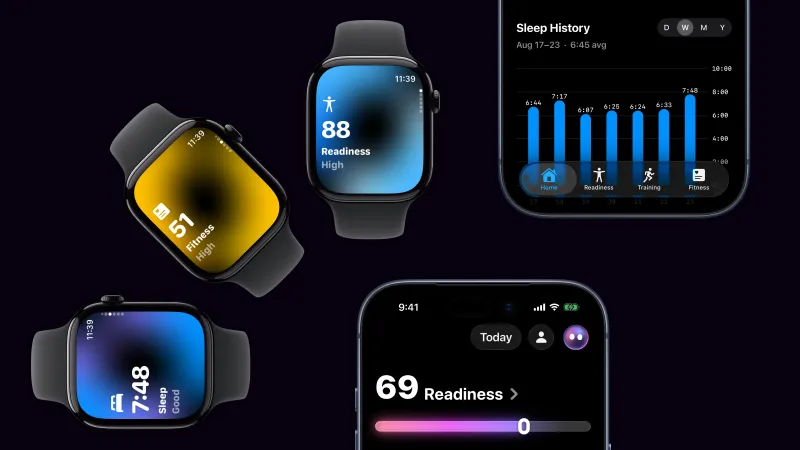 The watch app and the phone app together