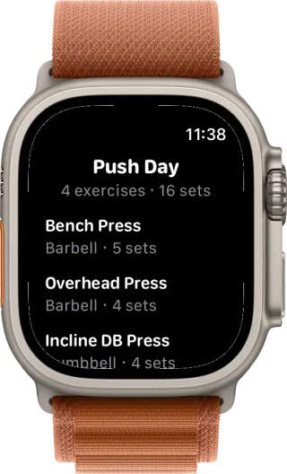 The routine, before the first set