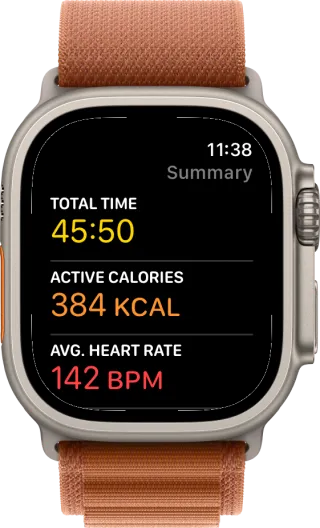 The finished workout